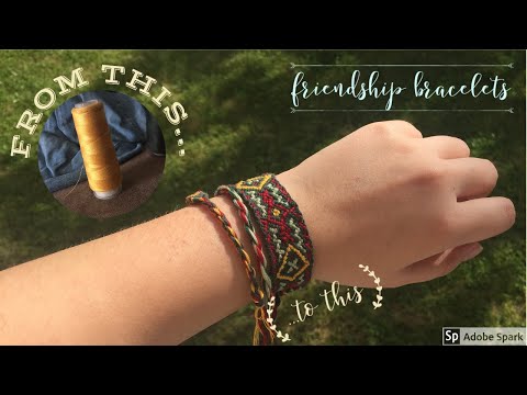 DIY Friendship Bracelets Basics: making my own thread, teardrop loops, reading patterns + more!
