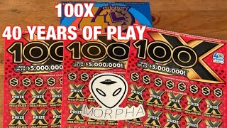 100X & 40 Years of Play Tickets‼️California Lottery Scratchers🤞🍀🍀🍀