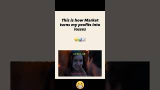 This is How the Market Turns My Profits Into Losses 😂📉#crypto #memecrypto #funnytrading #shorts