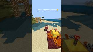 I join my 5 years old world.😅 #minecraft #gaming