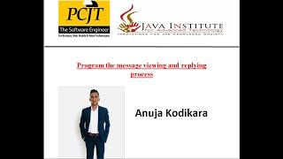 Program the Message viewing and replying Process | WEB Programming I | Java Institute
