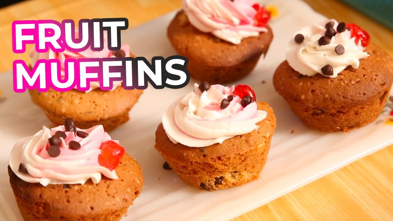 Coffeeflavored fruit muffins Mallika Joseph Food Tube YouTube