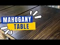 Mahogany Table Top on Refurbished Base || The Recreational Woodworker