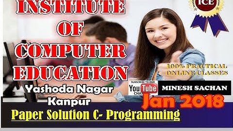 o level C PROGRAMMING Paper Solution Jan 2018 part 2