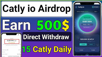 Catly io Airdrop|| Catly io Airdrop Direct Withdraw|| Catly io Airdrop Earn Money|| Daily 15 Catly