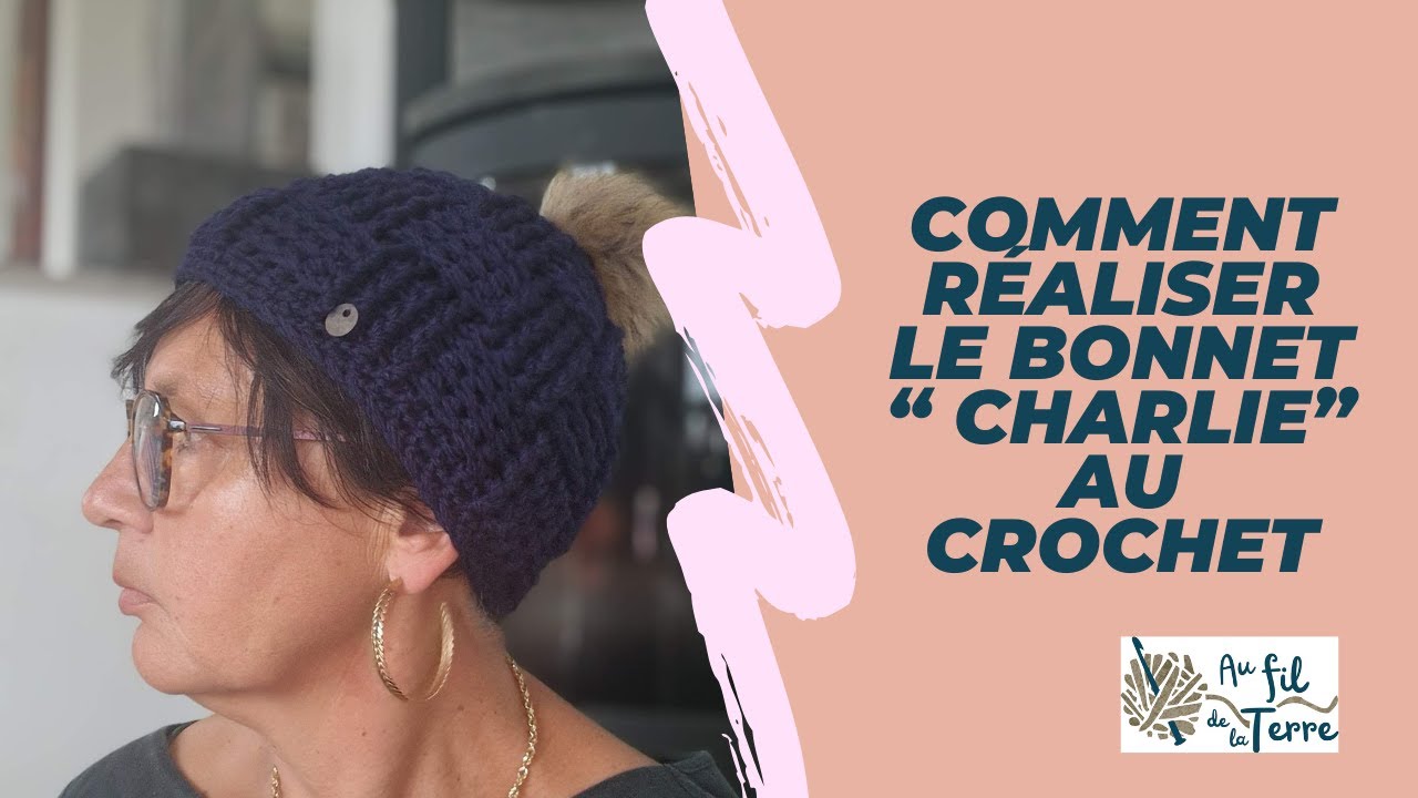 Bonnet Femme Violet Fait Main Au Crochet – Création Unique, Laine Mélangée, Taille Unique