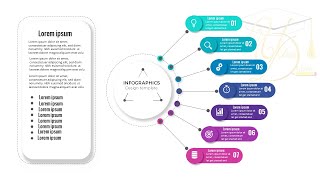 design 7 steps infographic in PowerPoint  tutorial no 45
