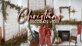 Christmas DIY + Decorate My Mantle With Me🎄