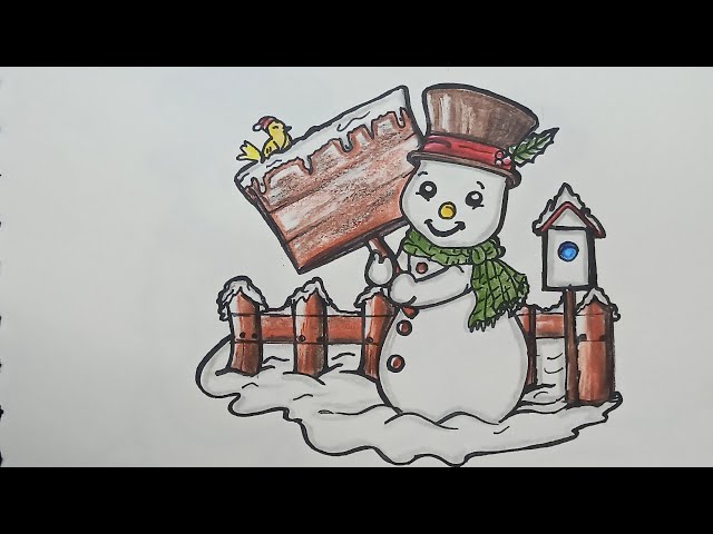 How to Draw a Painting Snowman for Your Winter Homeschool - You ARE an  ARTiST!