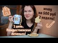 ЖИВУ НА 500 Рублей 2 НЕДЕЛИ!! День 2. Рождественские печеньки))