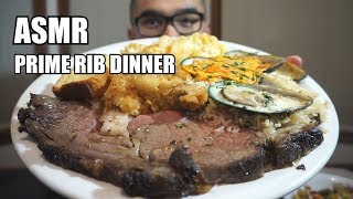 [Asmr] PRIME RIB DINNER  *Relaxing Eating Sounds *NO TALKING