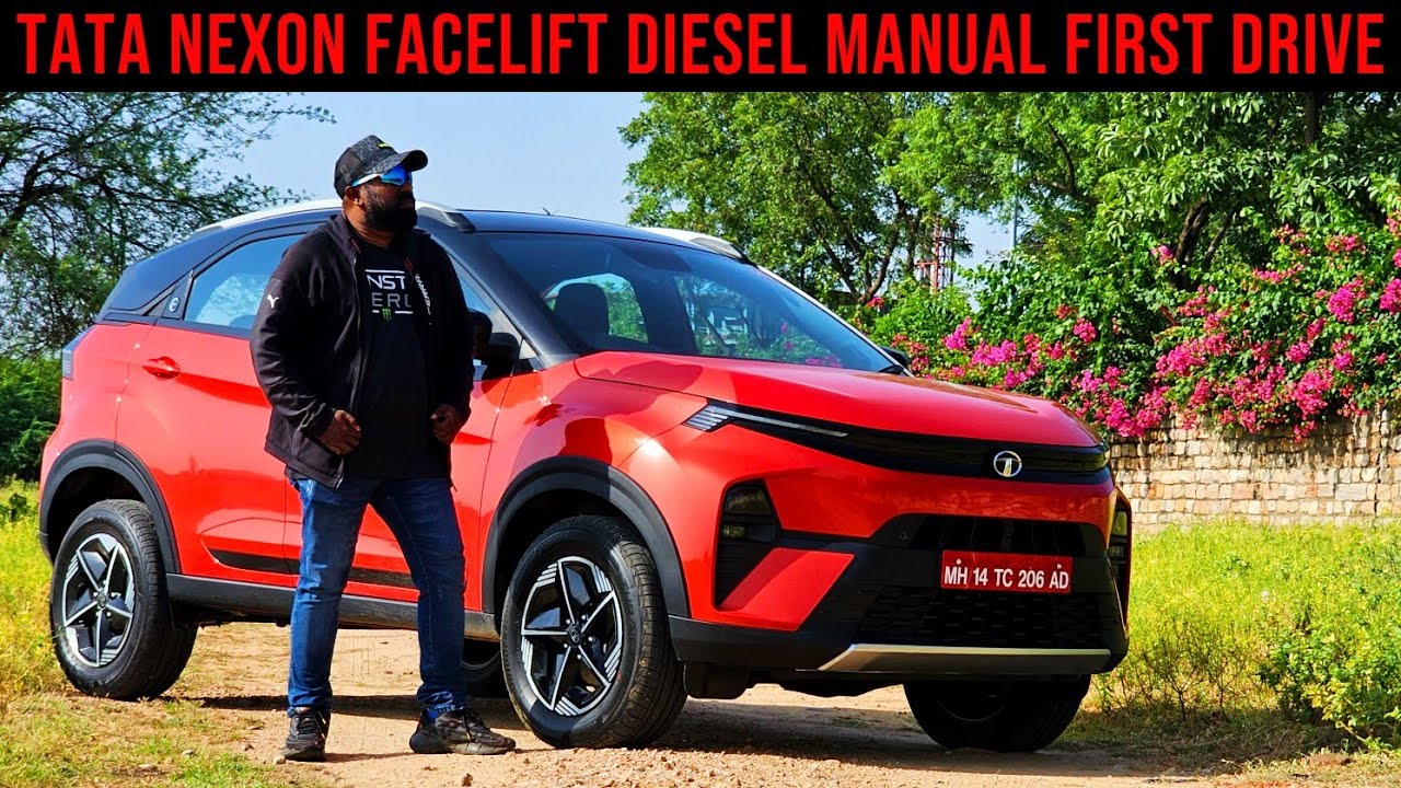 New Tata Nexon Facelift 2023 Diesel Manual First Drive Review | Unscripted POV Drive