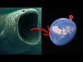 Sea monsters bloop megalodon blue whale shark giant squid in real life on google earth