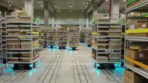 Mushiny AGV in Silicon 2 Logistic Center-eCommerce Picking and Packing