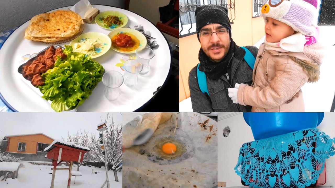 Köy Kara Kışa Teslim Oldu / Köylüler ile sohbet / #köydeyaşam #köyhayatı #kar #kış