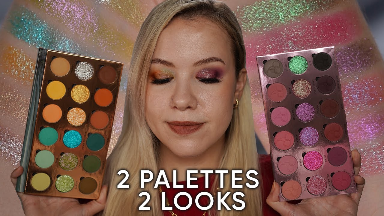 Палитры Simply Posh Black Cherry и Down to Earth | Подробные образцы и 2 образа