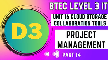 BTEC Level 3 IT - Unit 16 - Cloud - Part 14 - "D3" - REVIEW OWN PERFORMANCE - PROJECT MANAGEMENT