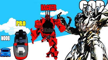 NOOB vs PRO vs HACKER vs GOD in Robobot Battle