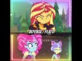 Supernova Kiwi Lollipop(equestria gril) VS Sunset Shimmer (equestria gril) #edit #mlp #equestriagirl