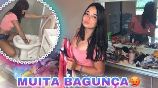 FAXINANDO O QUARTO E O BANHEIRO