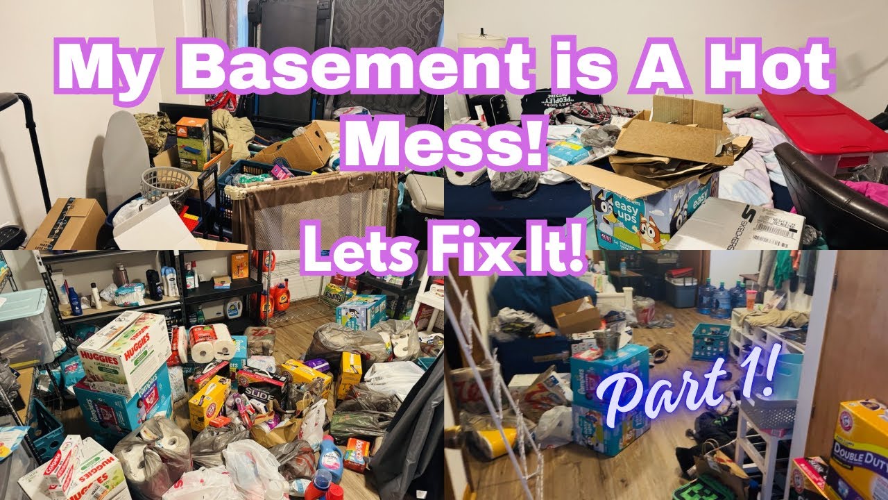 Decluttering my House in 2026! Part one of my Hot Mess Basement! 