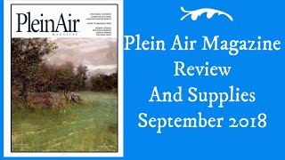 Plein Air Magazine September 2018