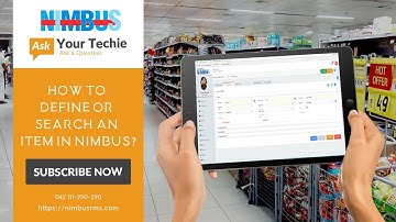 How to Define or Search an Item in Nimbus
