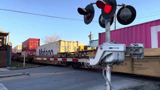 Light Engines And Union Pacific Intermodal Train At Flores St