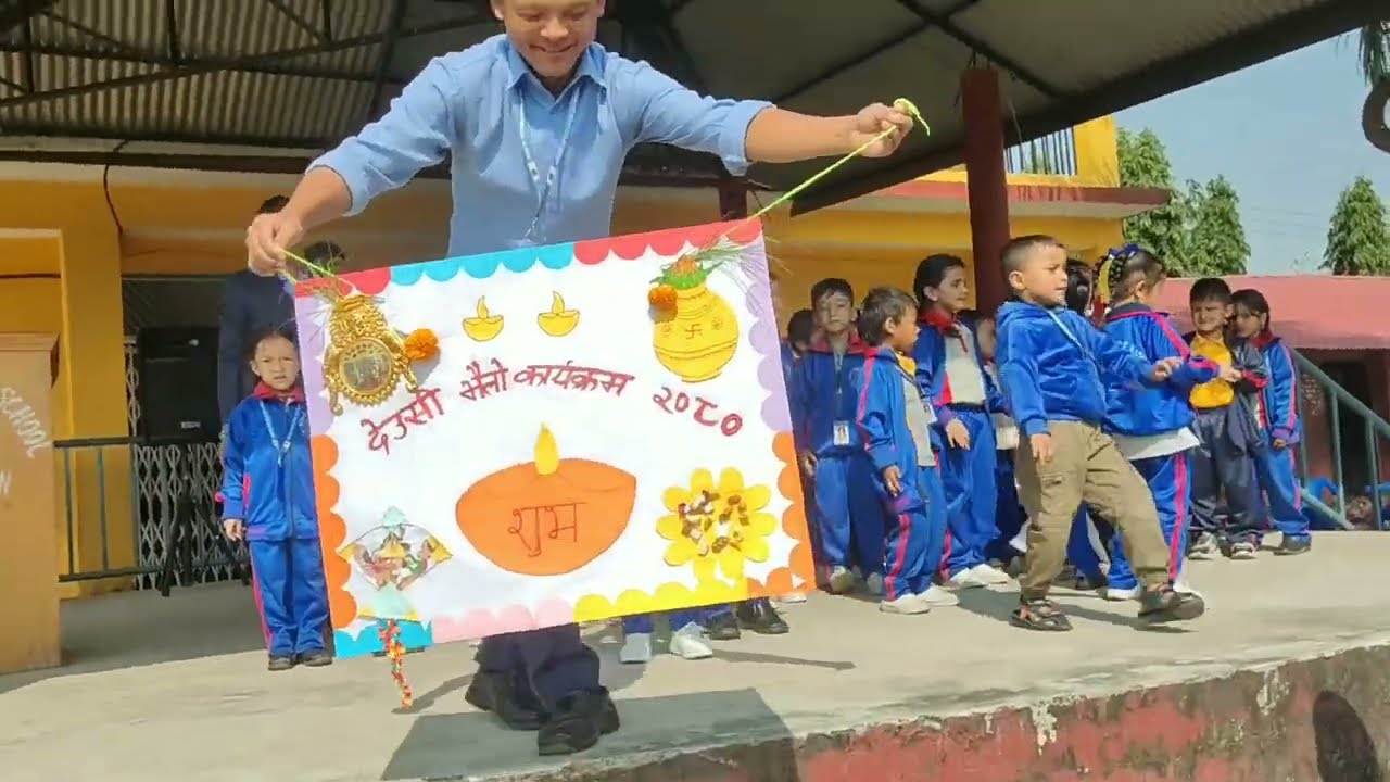 Beautiful Dance at Amar Jyoti English School during tihar dheusi bhailo programme 2080