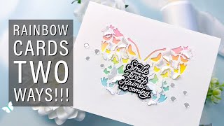 Rainbow Cards Two Ways! @PinkandMain April 2024 Release!