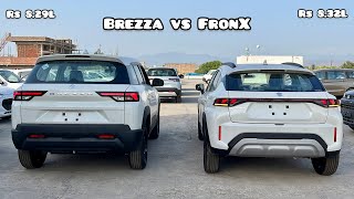 New Maruti Suzuki FronX vs Brezza 2023 🔥 Which one should you buy under Rs 9 Lakhs? Brezza or Fronx