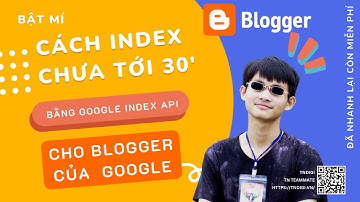 Cách tích hợp index blogspot với Google index API
