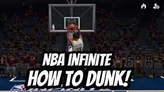 How to DUNK In NBA INFINITE! #nbainfinite #dunk #video screenshot 3
