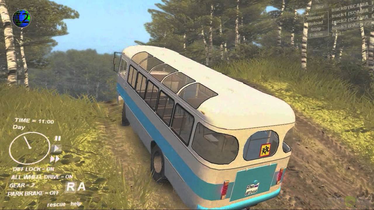 SPINTIRES™ PAZ 672 BUS with Graphical Essentials Mod v5.1 HD