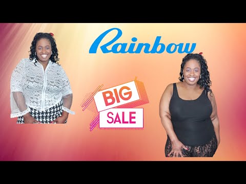 rainbow plus size clearance