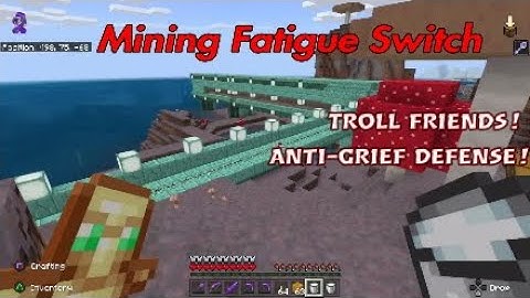 Minecraft Redstone Anti Grief Guardian Switch Defense System...
