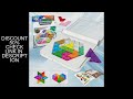 Puzzle Toys. Logical Thinking Training Fun Tabletop Games Multiple Shapes Colors, Advanced Level Gif