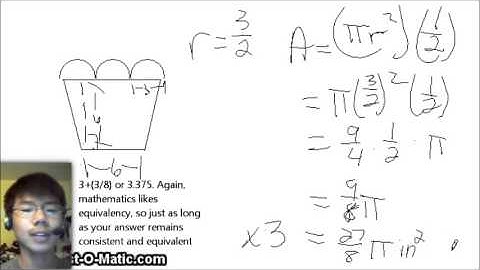 Geometry Extra Cred (Captions) - Trapezoid/Semicircle Problem
