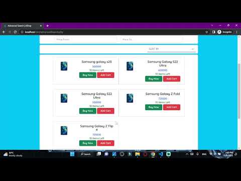 Program the product sorting process