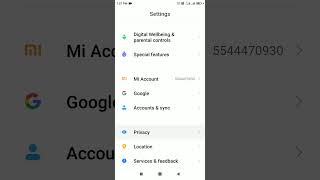 permission manager in Redmi 7A MIUI 12.5 version Designed by Xiaomi | allow and deny app permissions screenshot 2