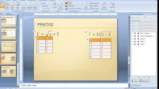 How to graph square and cube root functions