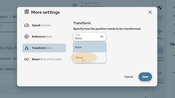 5 Transform positions with Offsets to minimize the number of waypoints
