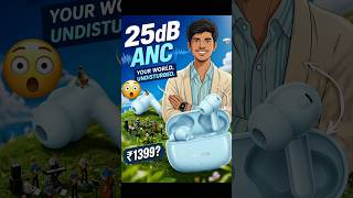 Realme T200x Review | ₹1399 me ANC + Gaming 😳  #realme #earbuds #tech  #gaming #anc  #review #shorts