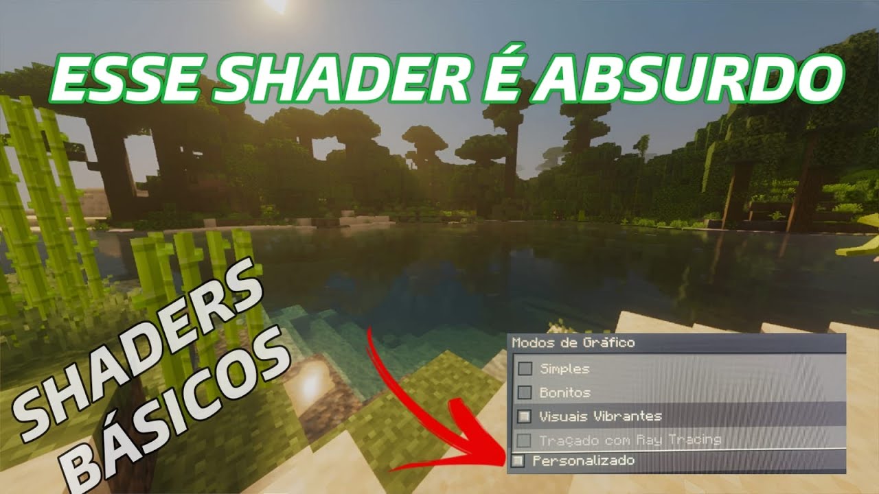 TOP 3 MELHORES SHADERS Leves COM VIBRANT VISUALS no Minecraft Bedrock 🤯