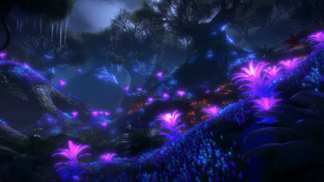 Soft Dreamspace 🌙 🌌 Bioluminescent Forest Focus (3 Hours)