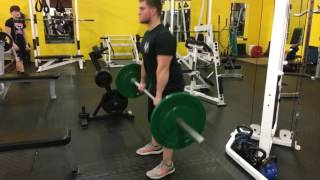 Romanian deadlift w/ 3 second negative