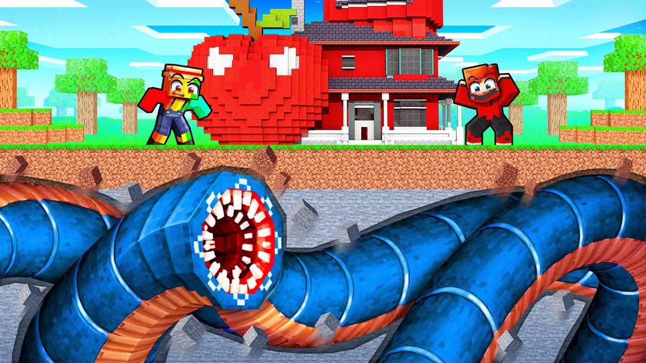 Un SERPENT Géant détruit Talcacity sur Minecraft !