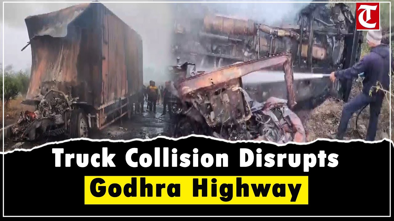 Two Trucks Collide on Godhra–Ahmedabad Highway Near Doctorna Muwada, Traffic Disrupted