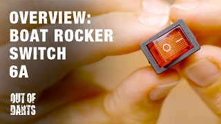 Product Overview: 6-Amp Red Boat Rocker Switch