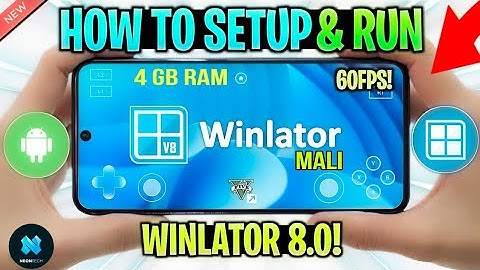 Winlator 8.0 test | low end device | 4 GB ram | Mali G-57 | 60 Fps😮 | neon tech G @ApTreX